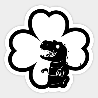 SHAMROCK t rex Sticker